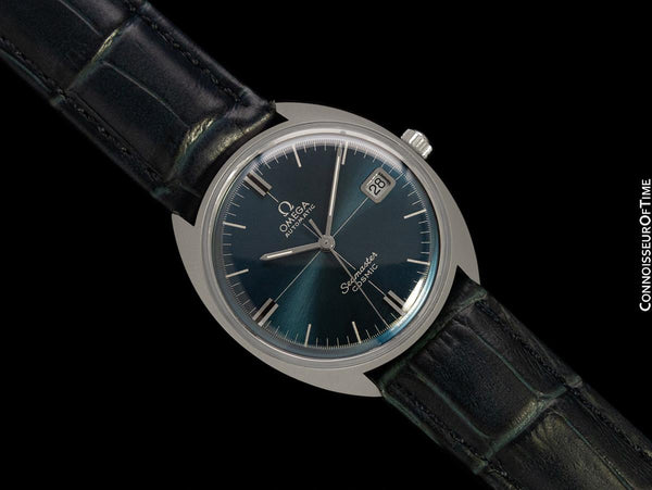 1971 Omega Vintage Mens Seamaster Cosmic Retro Cal. 565 Watch with Smoked Sapphire Dial - Stainless Steel