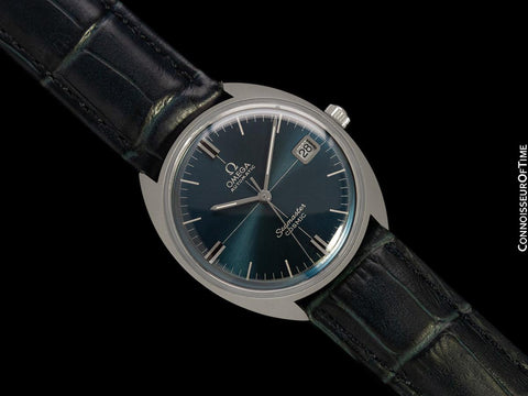 1971 Omega Vintage Mens Seamaster Cosmic Retro Cal. 565 Watch with Smoked Sapphire Dial - Stainless Steel