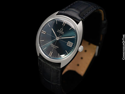 1971 Omega Vintage Mens Seamaster Cosmic Retro Cal. 565 Watch with Smoked Sapphire Dial - Stainless Steel