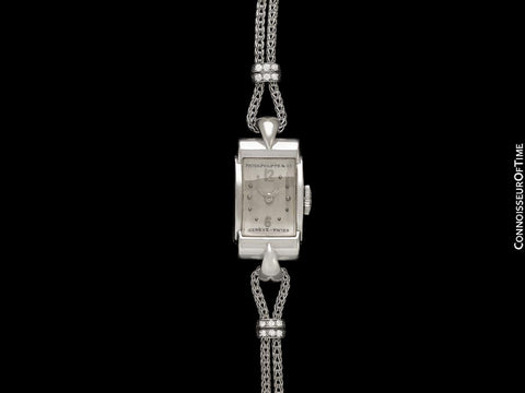 1940's Patek Philippe Vintage Ladies Ref. 1189 Watch - 18K White Gold & Diamonds