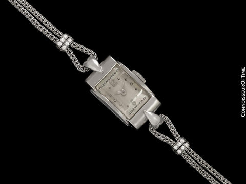 1940's Patek Philippe Vintage Ladies Ref. 1189 Watch - 18K White Gold & Diamonds