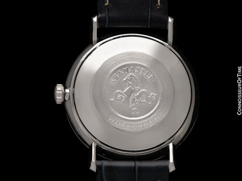 1964 Omega Seamaster Mens Vintage Cal. 565 Watch with Smoked Sapphire Blue Dial - Stainless Steel