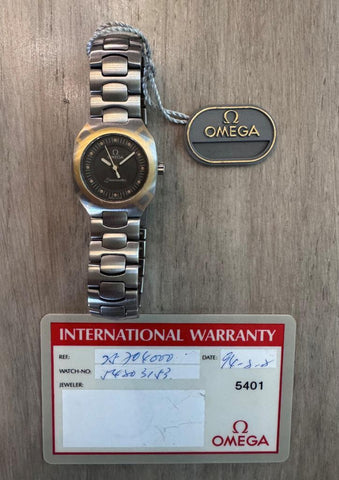 1994 Omega Polaris Seamaster Ladies Stainless Steel & 18K Gold Divers Watch - Original Card & Tag