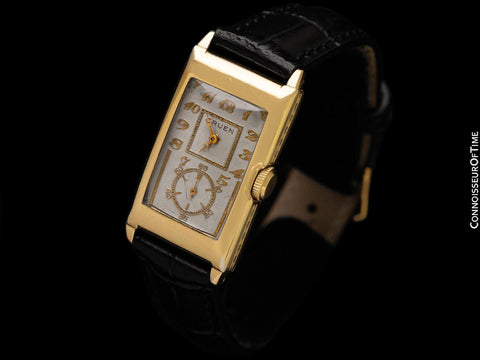1941 Gruen Vintage Techni - Quadron / Rolex Prince Watch, 14K Gold-Filled - Doctor's Watch