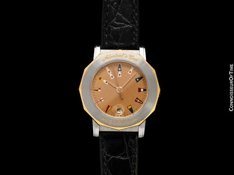 Corum Admiral's Cup Ladies Nautical Watch - Solid 18K Gold & Stainless Steel