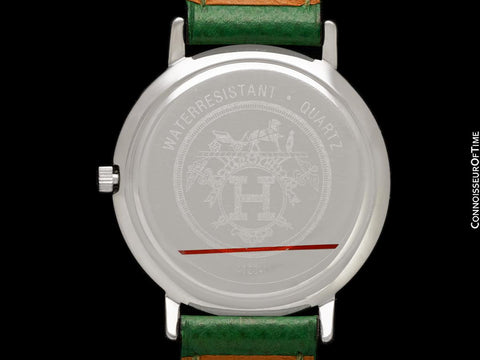 Hermes Meteore Mens Luxury Watch - Stainless Steel & Solid 18K Gold