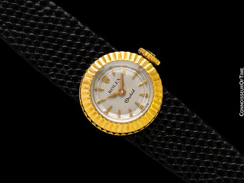 1960's Rolex Vintage Ladies 18K Gold Watch with Box & Interchangeable Straps - The Chameleon