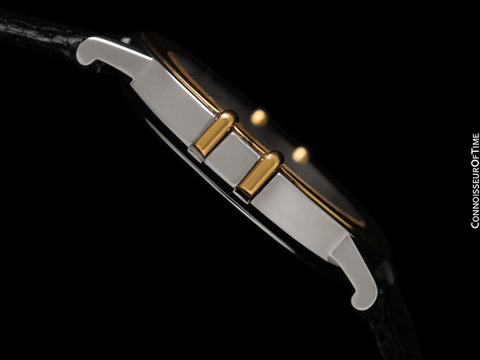 Omega Constellation Manhattan Mens 35mm Watch, Quartz, Date - Brushed Stainless Steel & 18K Gold