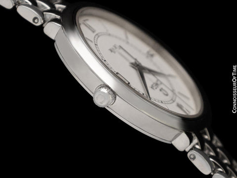 1998 Omega De Ville Prestige Mens Thin Dress Watch with Date & Bracelet - Stainless Steel