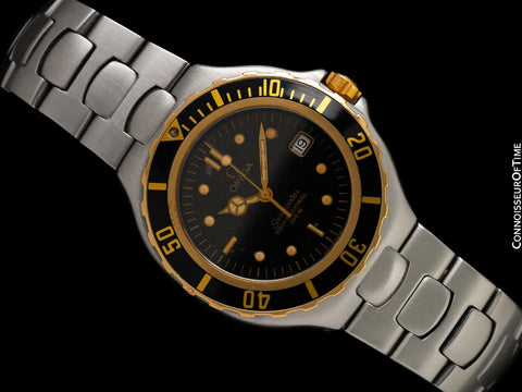 1991 Omega Seamaster 200M Pre-Bond Dive Watch, Date - Stainless Steel & 18K Gold