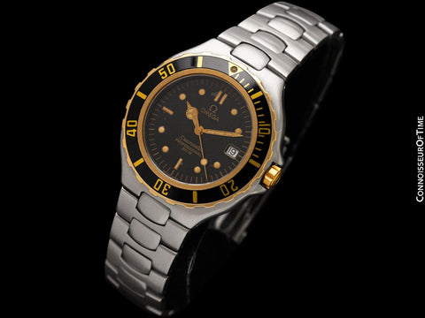 1991 Omega Seamaster 200M Pre-Bond Dive Watch, Date - Stainless Steel & 18K Gold