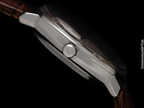 1968 Omega De Ville Vintage Mens Cal. 565 Automatic Shiraz Wine Dial Watch - Stainless Steel