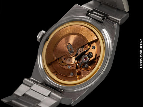 1972 Omega Geneve Vintage Mens Automatic Bracelet Watch, Quick-Setting Date - Stainless Steel