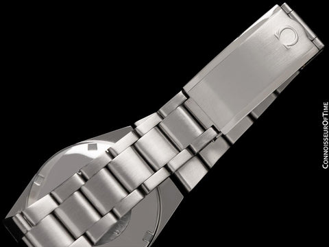 1972 Omega Geneve Vintage Mens Automatic Bracelet Watch, Quick-Setting Date - Stainless Steel