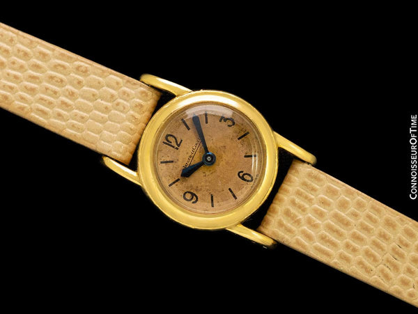 1950's Jaeger-LeCoultre Vintage Ladies Backwind Watch - 18K Gold