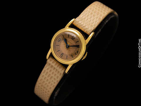 1950's Jaeger-LeCoultre Vintage Ladies Backwind Watch - 18K Gold
