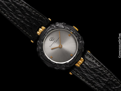 Carrera y Carrera Ladies Leopard Watch with Boxes - 18K Gold & Sculptured Titanium