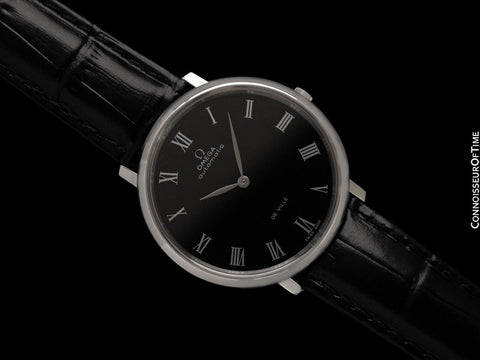 1973 Omega Vintage De Ville Mens Full Size Automatic Watch with Black Dial - Stainless Steel