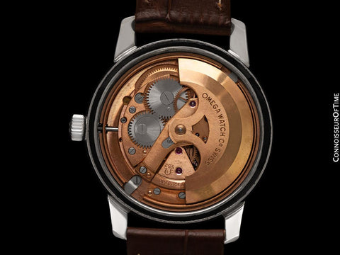 1961 Omega Seamaster Mens "Jumbo" Vintage Automatic Bordeaux Wine Dial Watch - Stainless Steel
