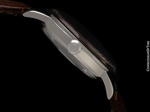 1961 Omega Seamaster Mens "Jumbo" Vintage Automatic Bordeaux Wine Dial Watch - Stainless Steel