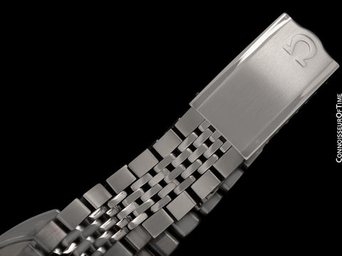 1981 Omega Seamaster Vintage Mens Bracelet Automatic Day Date Emerald Green Watch - Stainless Steel