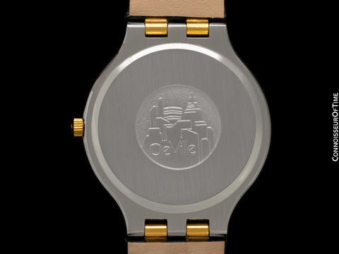 Omega De Ville "Symbol" Mens Stainless Steel & Solid 18K Gold Watch with Diamonds