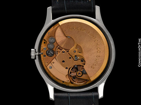 1969 Omega De Ville Vintage Mens Automatic Watch with Royal Blue Cartouche Dial - Stainless Steel