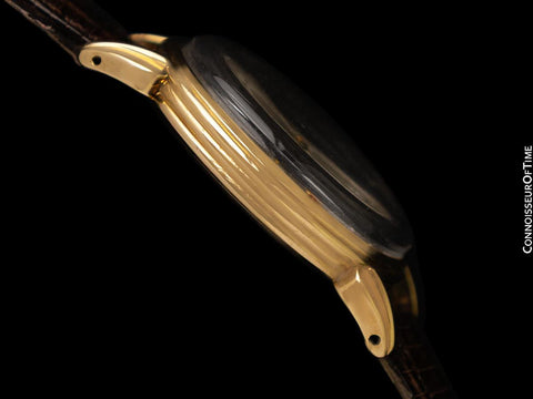 1940's Movado Vintage Triple Calendar Mens 14K Gold Watch - The Calendograph