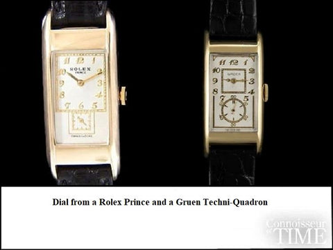 1941 Gruen Vintage Techni - Quadron / Rolex Prince Watch, 14K Gold-Filled - Doctor's Watch