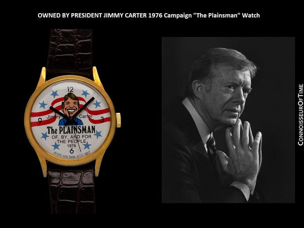 Personally Owned By President Jimmy Carter - 1976 Presidential Campaign "The Plainsman" Watch - Presidential Provenance