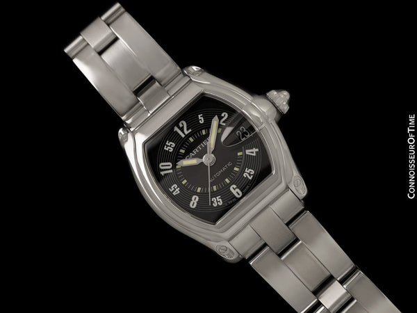 Cartier Roadster Mens Automatic Tonneau Watch, Ref. 2510 - Stainless Steel