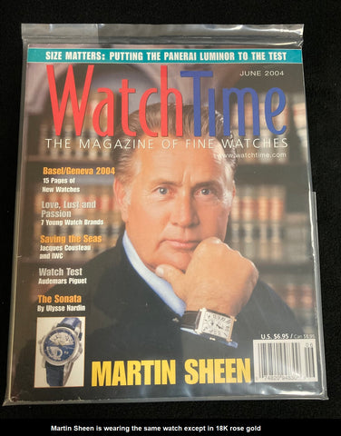 Owned & Loved By Martin Sheen - Gevril Avenue of Americas Massive Mens Steel Annual Calendar Moonphase Watch