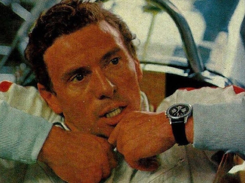 1969 Breitling Top Time Vintage "Jim Clark" Panda Dial Chronograph Watch - Stainless Steel