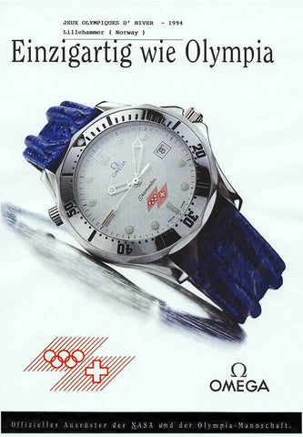 Omega Seamaster Midsize 300M 1994 Lillehammer Olympics Special Edition Watch, Ref. 2862.21 - Stainless Steel