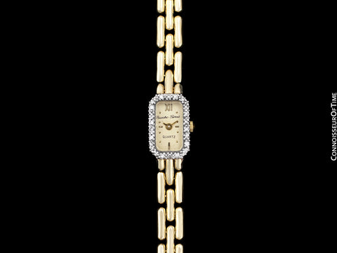 Bueche-Girod 14K Gold & Diamond Swiss Luxury Ladies Watch Bracelet Watch