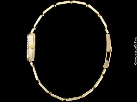 Bueche-Girod 14K Gold & Diamond Swiss Luxury Ladies Watch Bracelet Watch