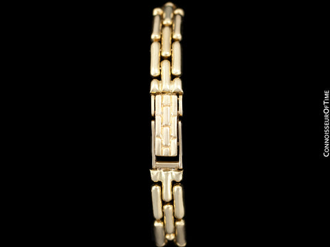 Bueche-Girod 14K Gold & Diamond Swiss Luxury Ladies Watch Bracelet Watch