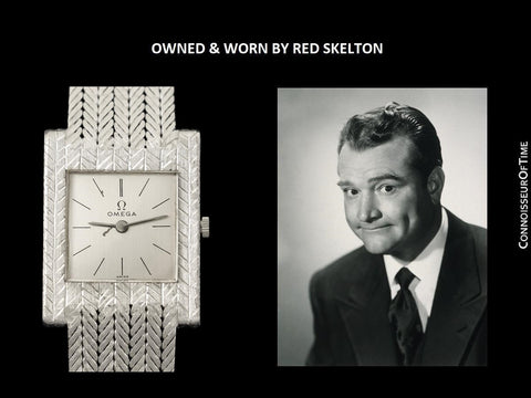 Owned & Worn By Red Skelton - 1958 Omega Vintage Mens Ultra Thin Watch - 18K White Gold