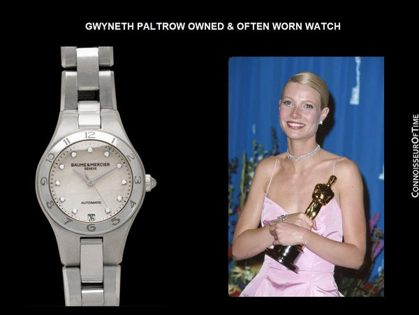 Gwyneth Paltrow Owned & Often Worn Watch - Baume & Mercier Linea with 2 COA's