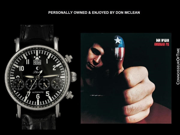 Personally Owned & Worn By Don McLean with Two COAs - Phobos Germany Pilots Triple Date Watch