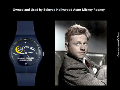 OWNED & USED BY MICKEY ROONEY - Crazy for You Watch, Script & Jacket