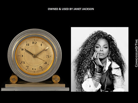 Owned & Used by Janet Jackson - Art Deco Desk Alarm Clock with COA