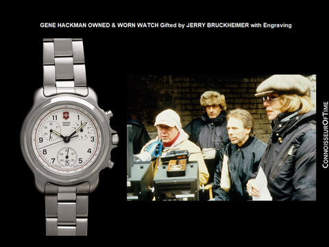 Gene Hackman Owned & Worn Watch Gifted by Jerry Bruckheimer with Engraving For Enemy of the State - Double Provenance