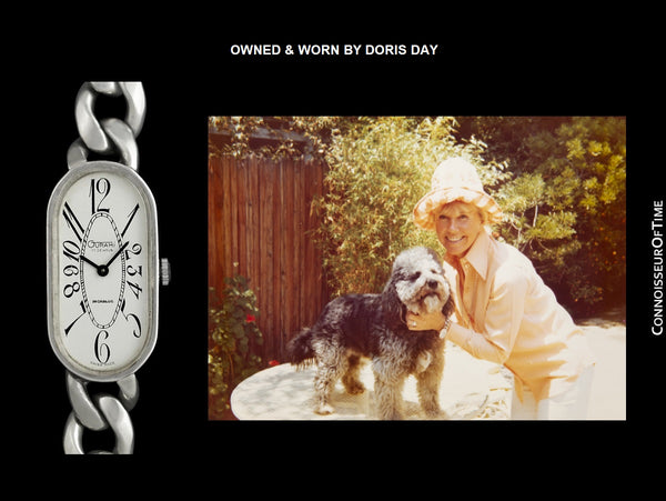Gurami Ladies Swiss & Italian Silver Watch With Link Bracelet - Owned & Worn By Doris Day