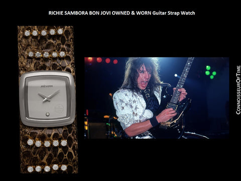 Richie Sambora Bon Jovi Owned & Worn Guitar Strap Watch - Full Provenance with Two COAs