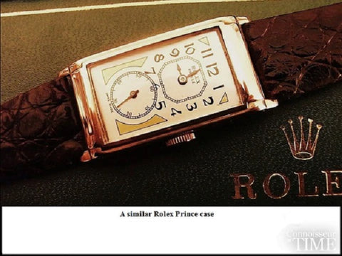 1930 Gruen Vintage Techni - Quadron / Rolex Prince Watch, 14K Gold-Filled - Doctor's Watch