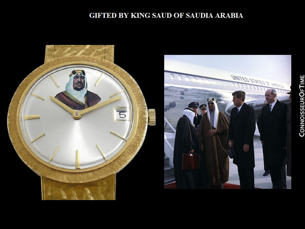 Buren Microrotor Vintage 18K Gold Mens New-Old-Stock Watch - GIFTED BY KING SAUD OF SAUDIA ARABIA