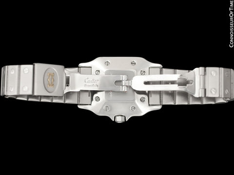 Cartier Santos Automatique Mens Bracelet Watch - Stainless Steel