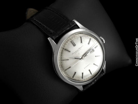 1963 IWC Vintage Mens Watch, Cal. 8531 Automatic with Date, Stainless Steel - Rare Oversized Example