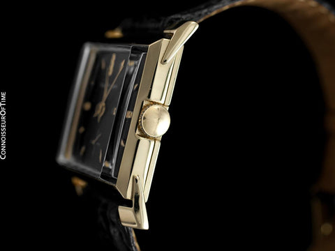 1960's Girard Perregaux Vintage Mens Pagoda Style Lug Watch - 14K Gold